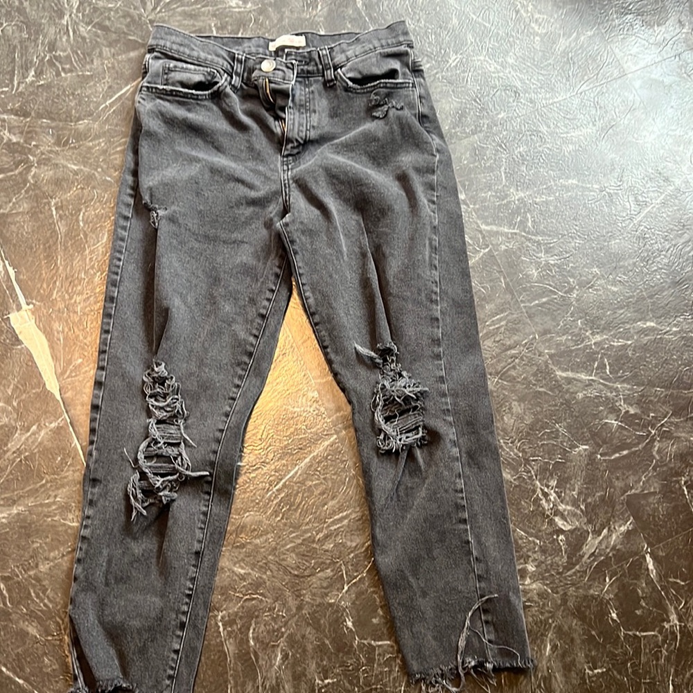 Ripped black jeans
